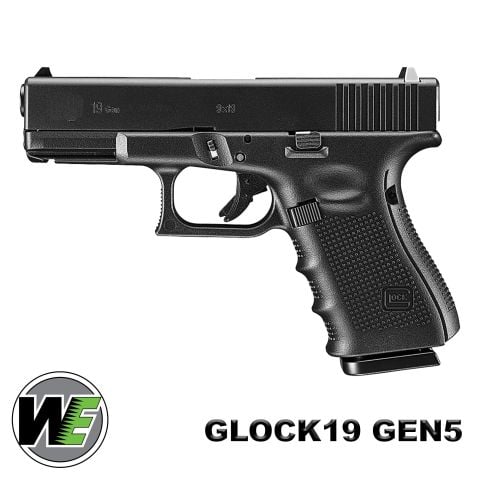 Airsoft Tabanca WE Glock 19 Siyah Gen5 WE-G003VB-BK 19-GEN5