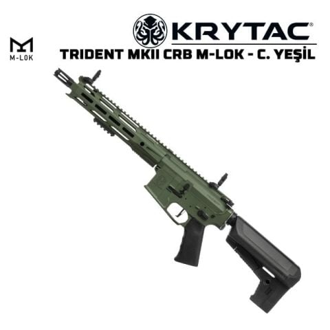 KRYTAC TRIDENT MKII CRB M-LOK AEG AIRSOFT TÜFEK - YEŞİL