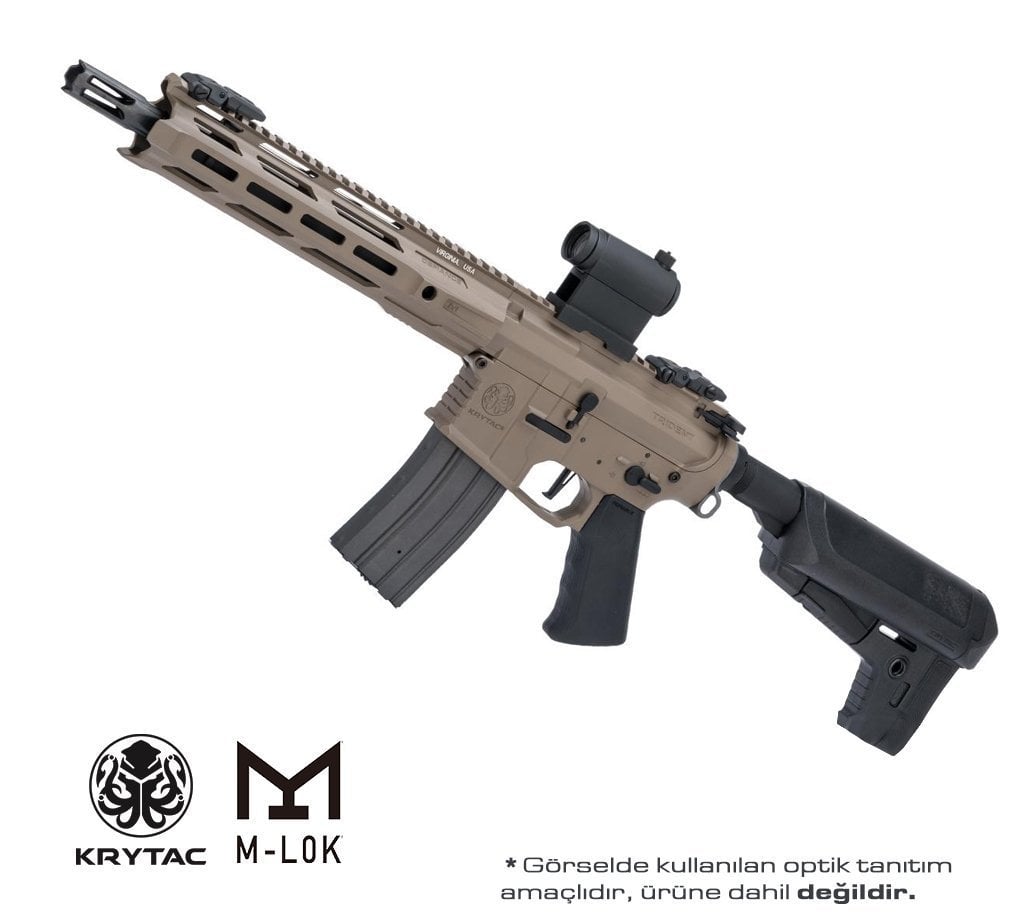 KRYTAC TRIDENT MKII CRB M-LOK AEG AIRSOFT TÜFEK - TAN ÇÖL RENGİ