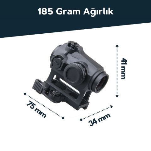 Vector Optics Maverick GEN3 1x22 Kauçuk Kaplı Red Dot Nişangah SCRD-38