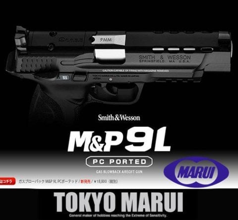 Tokyo Marui M&P9L PC PORTED GBB Airsoft Tabanca