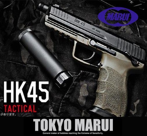 TOKYO MARUI HK45 Taktik GBB Airsoft Tabanca