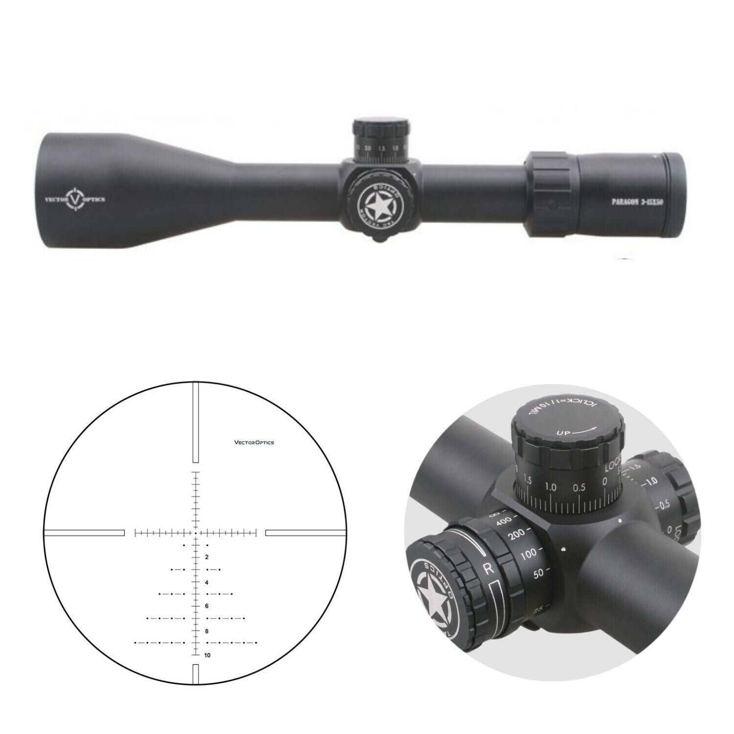 Paragon 3-15x50 Tüfek Dürbünü
