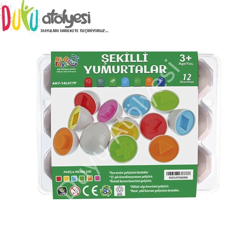 Geometrik Şekilli Yumurtalar 12 Parça