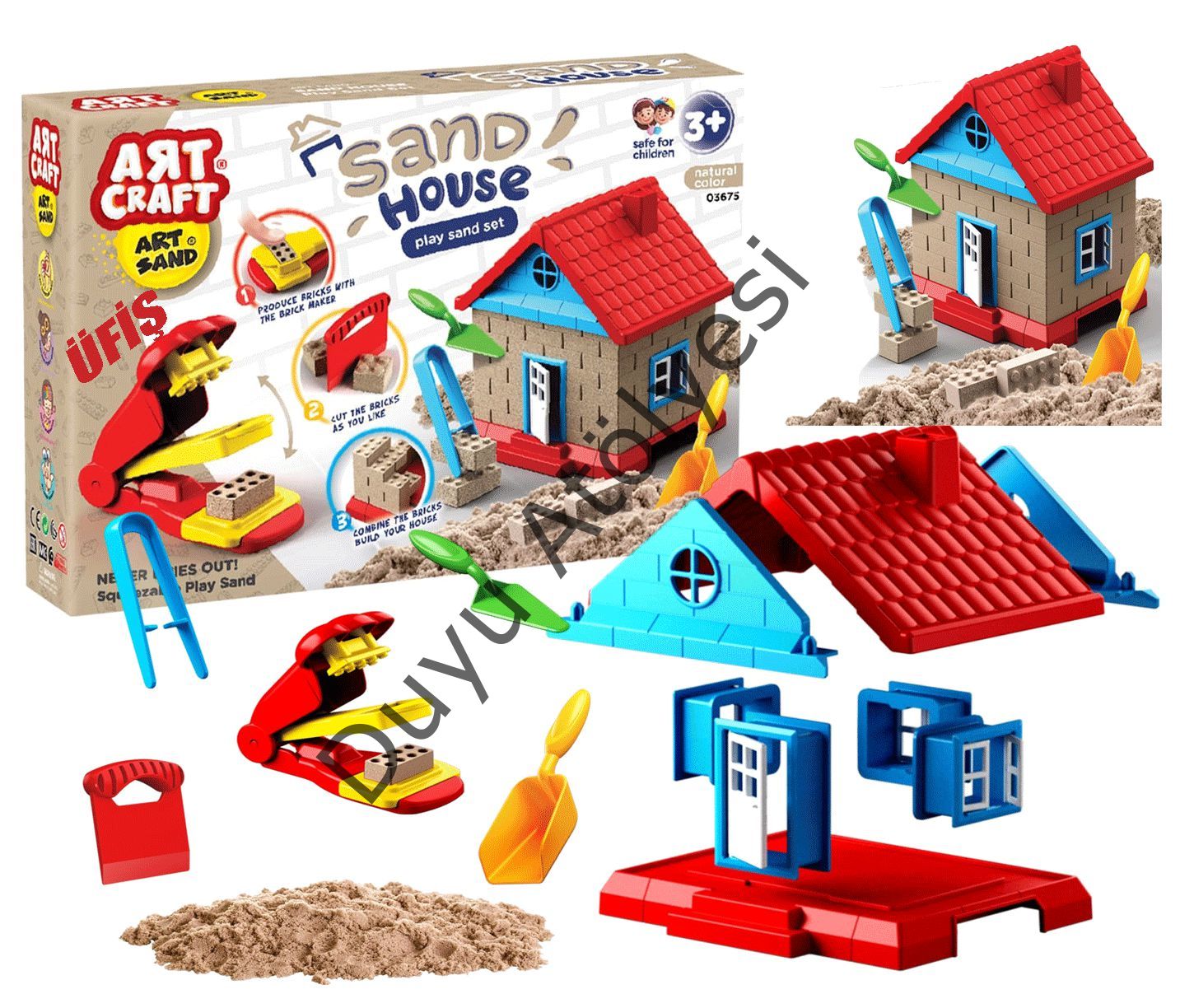 Sand House Play Sand Set Kum Ev