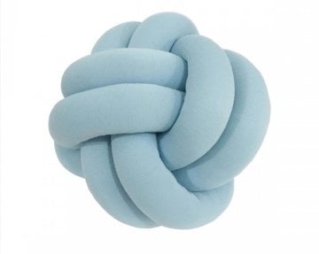 25 cm çap düğüm yastık (bebe mavi)