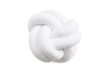 25 cm çap düğüm yastık (beyaz)