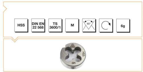 Makina Takım Endüstrisi Hsse Dın 223/b  Pafta M16* 2