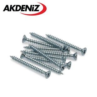 Akdeniz Sunta Vidası Yd 6,0X120 Yarım Diş Çinko 1 Koli 13 Paket