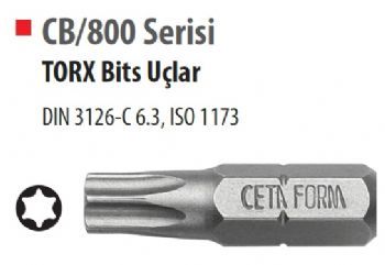 Ceta Form CB/802 TORX Bits Uç T6-25 mm