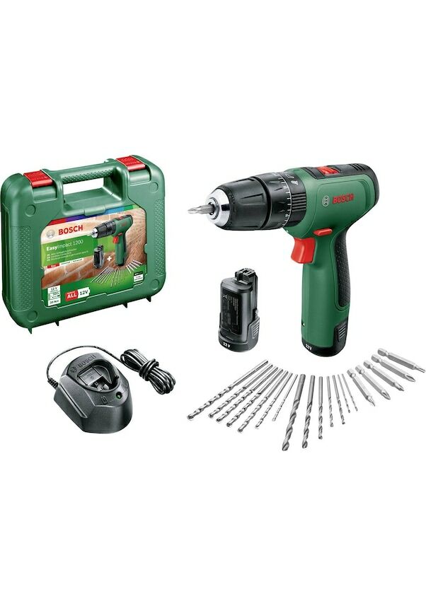 Bosch EasyImpact 1200 1.5Ah Çift Akü iki vitesli Darbeli Delme/Vidalama Makinesi