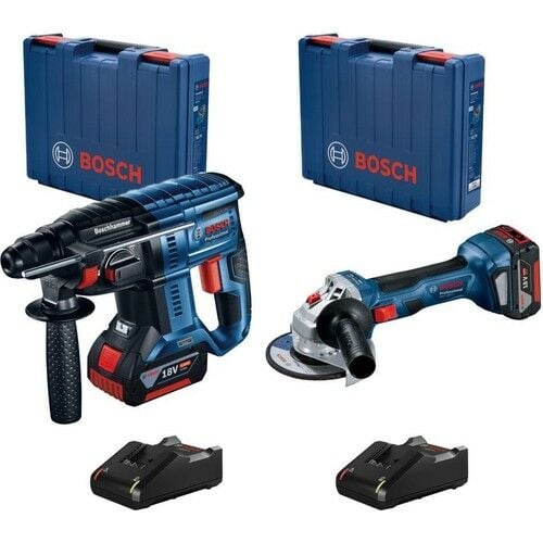 Bosch GBH 180 Li + GWS 180 Li Akülü 2x4 AH Kırıcı Delici ve Taşlama Seti