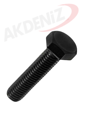 Akdeniz DIN933 M8*12 Mm Siyah Cıvata 1000 Adet