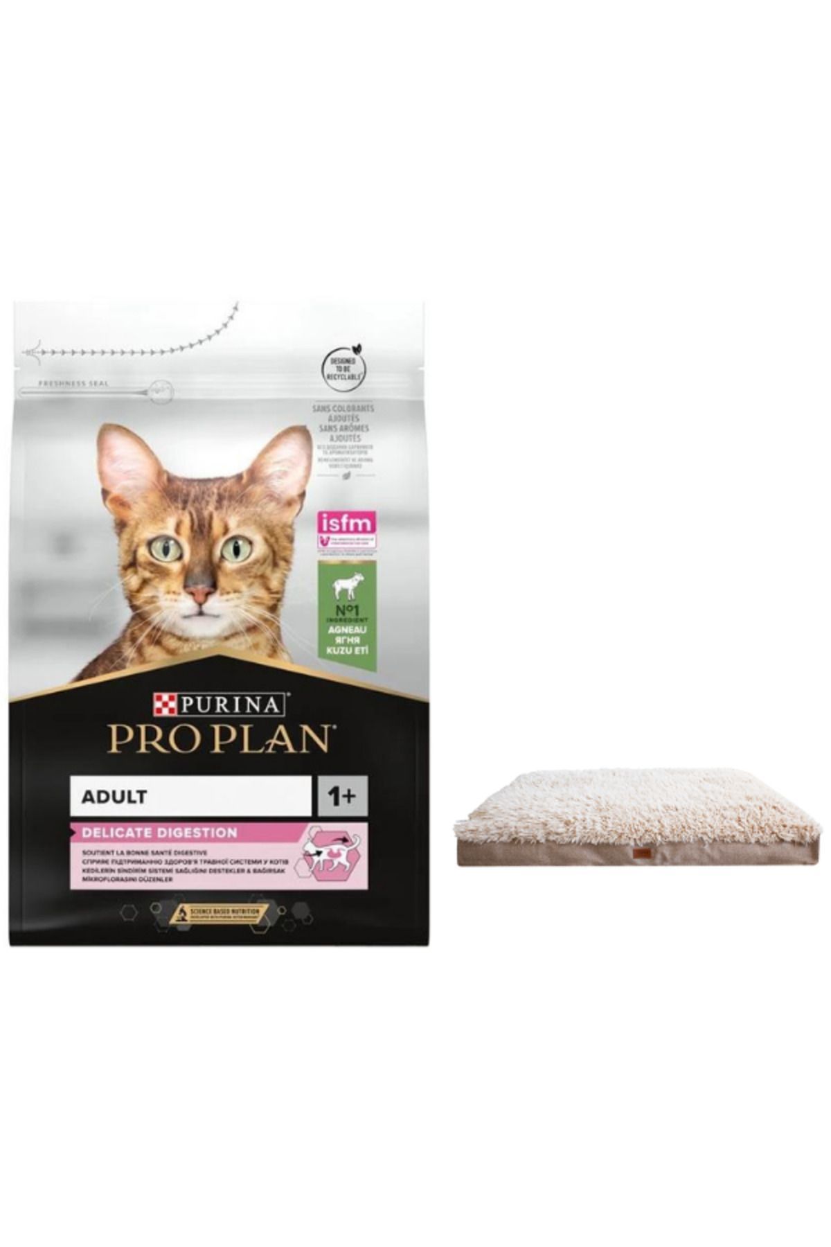 Pro Plan Delicate Kuzu Etli Yetişkin Kedi Maması 1.5 Kg + Lepus Pophidic Yatak