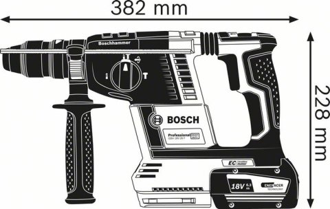 Перфоратор Bosch GBH 18V-26 F Solo 0 611 910 000