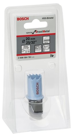 Bosch - Delik Açma Testeresi (Panç) 20 mm Special Serisi Metal ve Inox Malzemeler Için