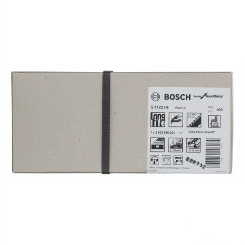 Bosch - Flexible Serisi Ahşap Ve Metal İçin Tilki Kuyruğu Bıçağı S 1122 Hf - 200'Lü Paket