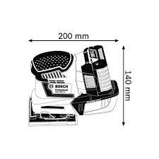 Bosch GSS 18 V-10 Akülü Titreşimli Zımpara  Zımpara tablası: 114x140 L-Boxx, 2 Akü 0 601 9D0 201