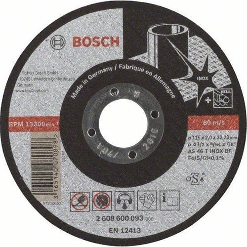 Bosch Expert For Inox Düz 115 x 2,0 Mm - 2608600093