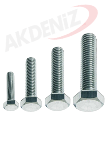 Akdeniz DIN933 M10*40 Mm Galv. Kaplamalı Cıvata 1000 Adet