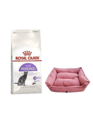 Royal Canin Sterilised 37 Kısırlaştırılmış Kuru Kedi Maması 4 Kg, Mini Small Pembe Yatak