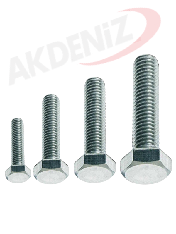 Akdeniz DIN933 M5*12 Mm Galv. Kaplamalı Cıvata 500 Adet