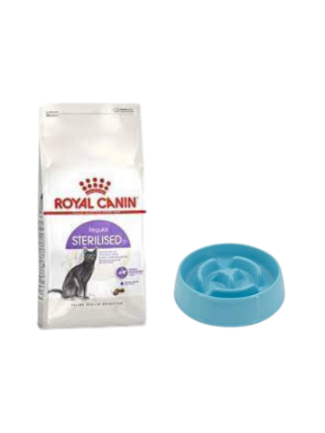 Royal Canin Sterilised 37 Kısırlaştırılmış Kuru Kedi Maması 15 Kg, Yavaş Yeme Mama Kabı 375 Ml.