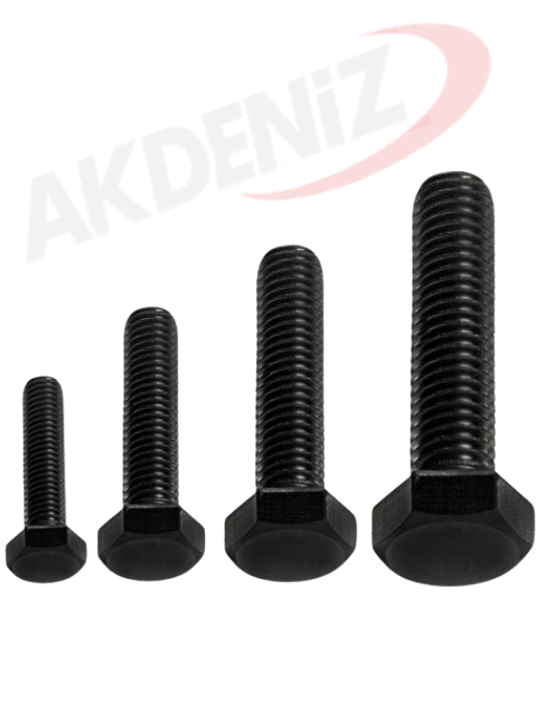 Akdeniz DIN933 M5*40 Mm Siyah Cıvata 1000 Adet