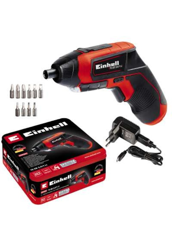 Einhell TE-SD 3.6 Li Şarjlı Vidalama + 10 Bits Uç - Metal Kutu - 4513501