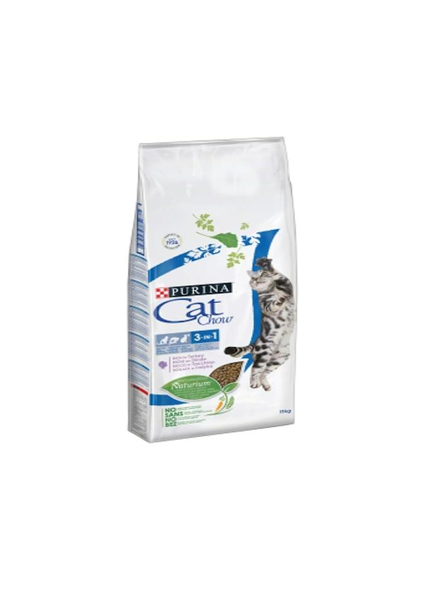 Purina Cat Chow 3ü1 Arada Hindili Yetişkin Kedi Maması 15 KG