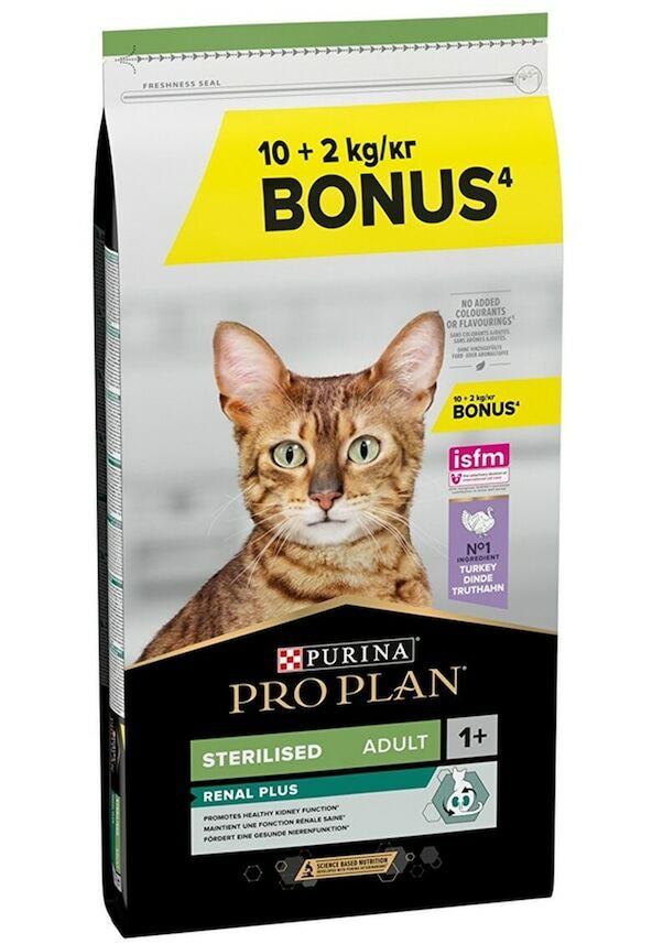 Pro Plan Sterilised Hindi Etli Kısırlaştırılmış Yetişkin Kedi Maması 10 + 2 KG