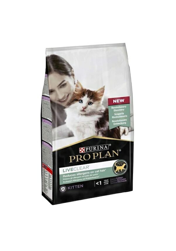 Pro Plan LiveClear Hindi Etli Allerjen Önleyici Yavru Kedi Maması 1.4 KG