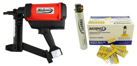 Akdeniz T30/38-N1 Gazlı Çivi Tabancası 15-40 mm, 20000 Çivi+Gaz