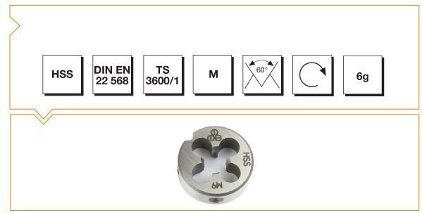 Makina Takım Endüstrisi Hsse Dın 223/b  Pafta M20* 2,5