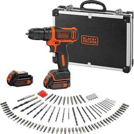 Black&Decker BDCDD12BAFC 10.8Volt/1.5Ah Li-ion Çift Akülü Vidalama