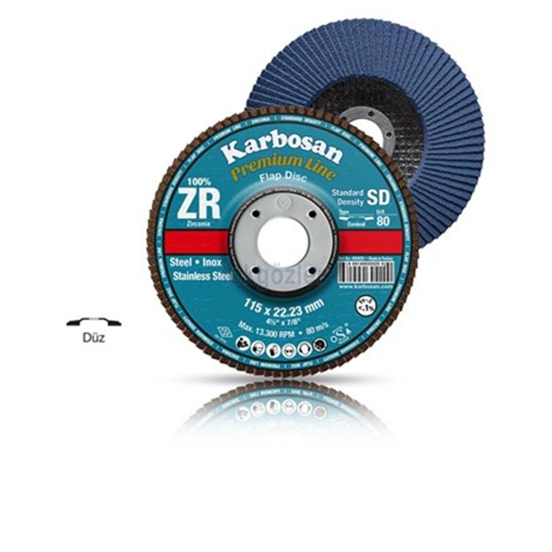 Karbosan 983620 Premiumlıne Flap Disk 60 Kum Zr 125Mm