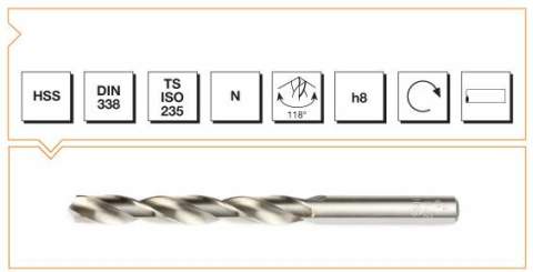 Makina Takım Endüstrisi Hss Dın 338 13,5mm Taşlanmış  Mm Matkap Ucu