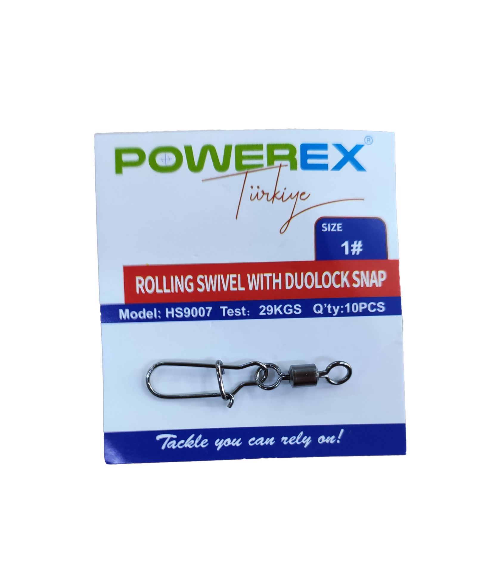 Powerex HS9007 1 No. Kilitli Klipsli Fırdöndü 10lu Paket