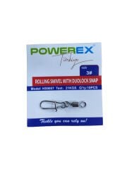 Powerex HS9007 3 No. Kilitli Klipsli Fırdöndü 10lu Paket