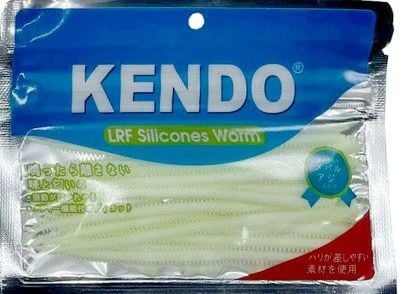 Kendo 10 cm Lrf Silicones Worm Glow (Slim Gövde-Kokulu) 15 adet