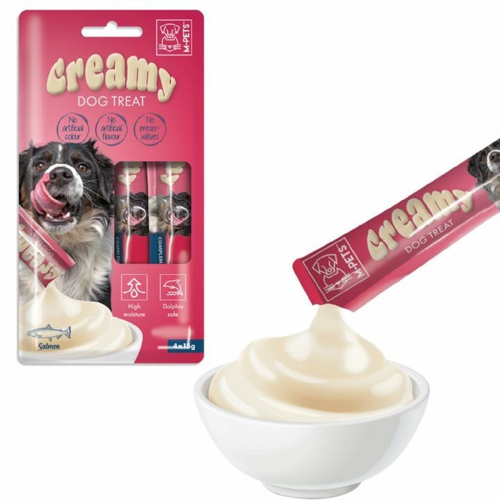 19039699 M-PETS KÖPEK ÖDÜLÜ CREAMY SOMON BALIKLI 4X15GR