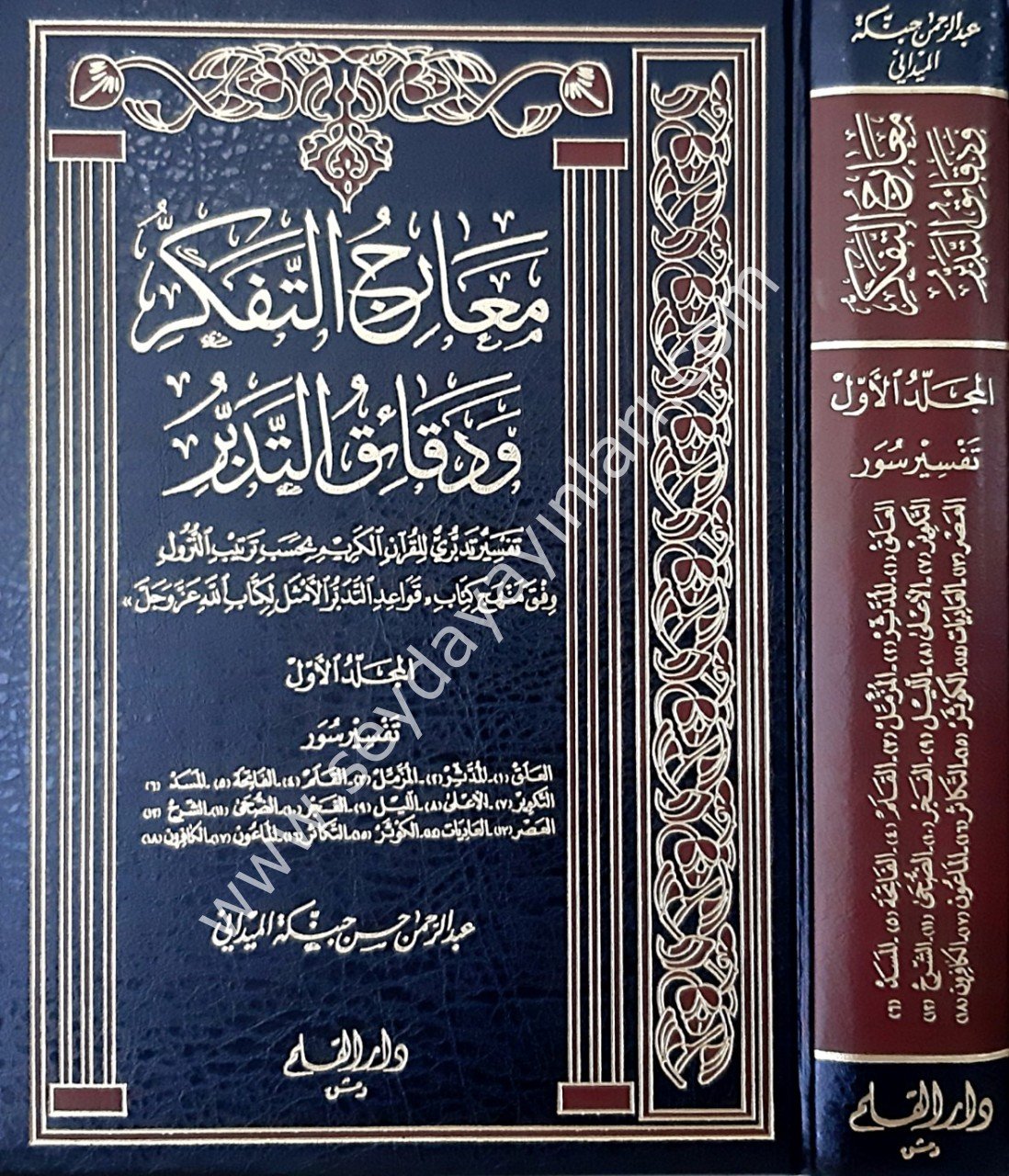 Mearicü't-Tefekkür ve Dekaiki't-Tedebbür 1/15 معارج التفكر ودقائق التدبر