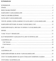 Arapça Yazı Defteri