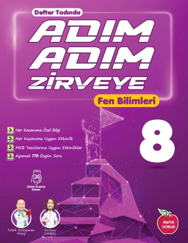 YENİ 2024 8.SINIF ADIM ADIM ETKİNLİKLİ KONU ANLATIMLI  SORU BANKALARI --FEN  BİLİMLERİ-