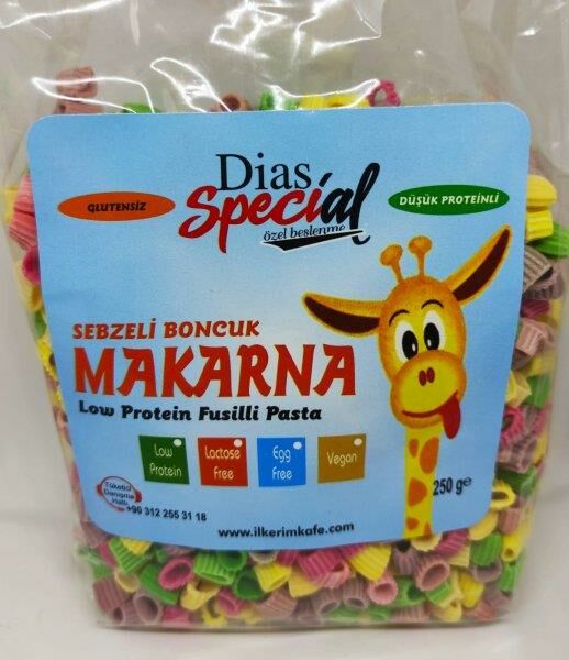 Dias Special glutensiz Sebzeli Boncuk Makarna