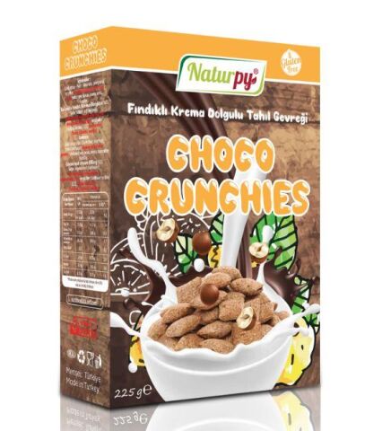 Naturpy Choco Crunchies Dolgulu Tahıl Gevreği 225g