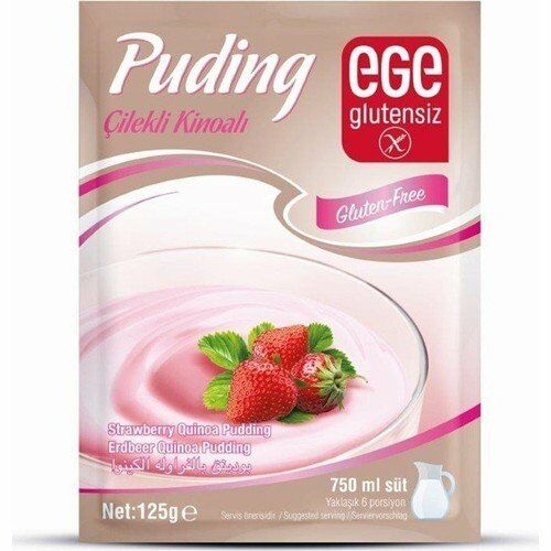 Ege Glutensiz Çilekli Kinoalı Puding 125 gr