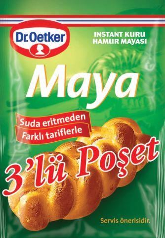 Dr. Oetker Kuru Maya 3 lü 10 Gr 1 Paket