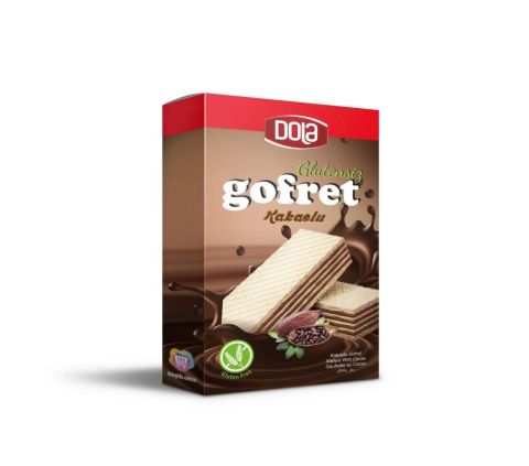 Dola Glutensiz  Kakaolu Gofret 100 GR