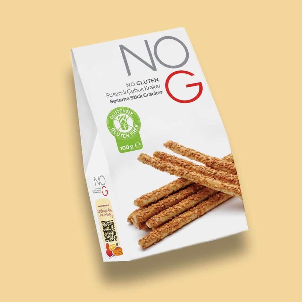 Nog Glutensiz Susamlı Çubuk Kraker 100 GR